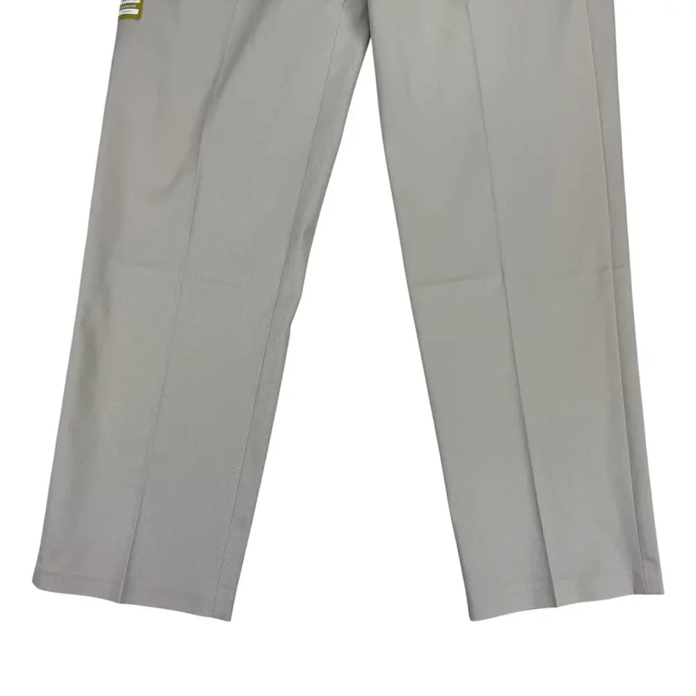 Haggar Mens Premium Iron Free Classic Fit Dress Pants Sand Beige 34x32